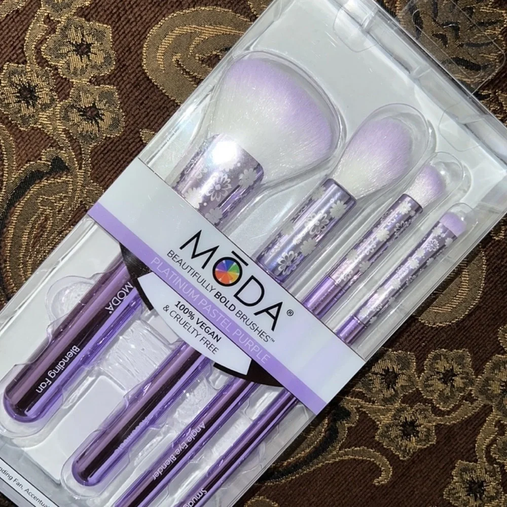 MODA Makeup Brushes - Pastel Purple Set